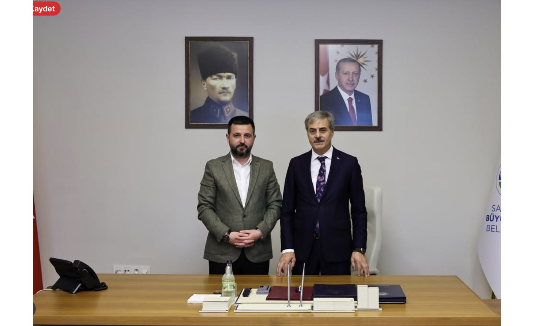 ASRİAD Sakarya Başkanımız Sn. Rıdvan Ulusal, 2. Olağan Genel Kurul davetiyemizi Sakarya Büyükşehir Belediye Başkanı Sn. Yusuf Alemdar’a takdim etti. Nazik 