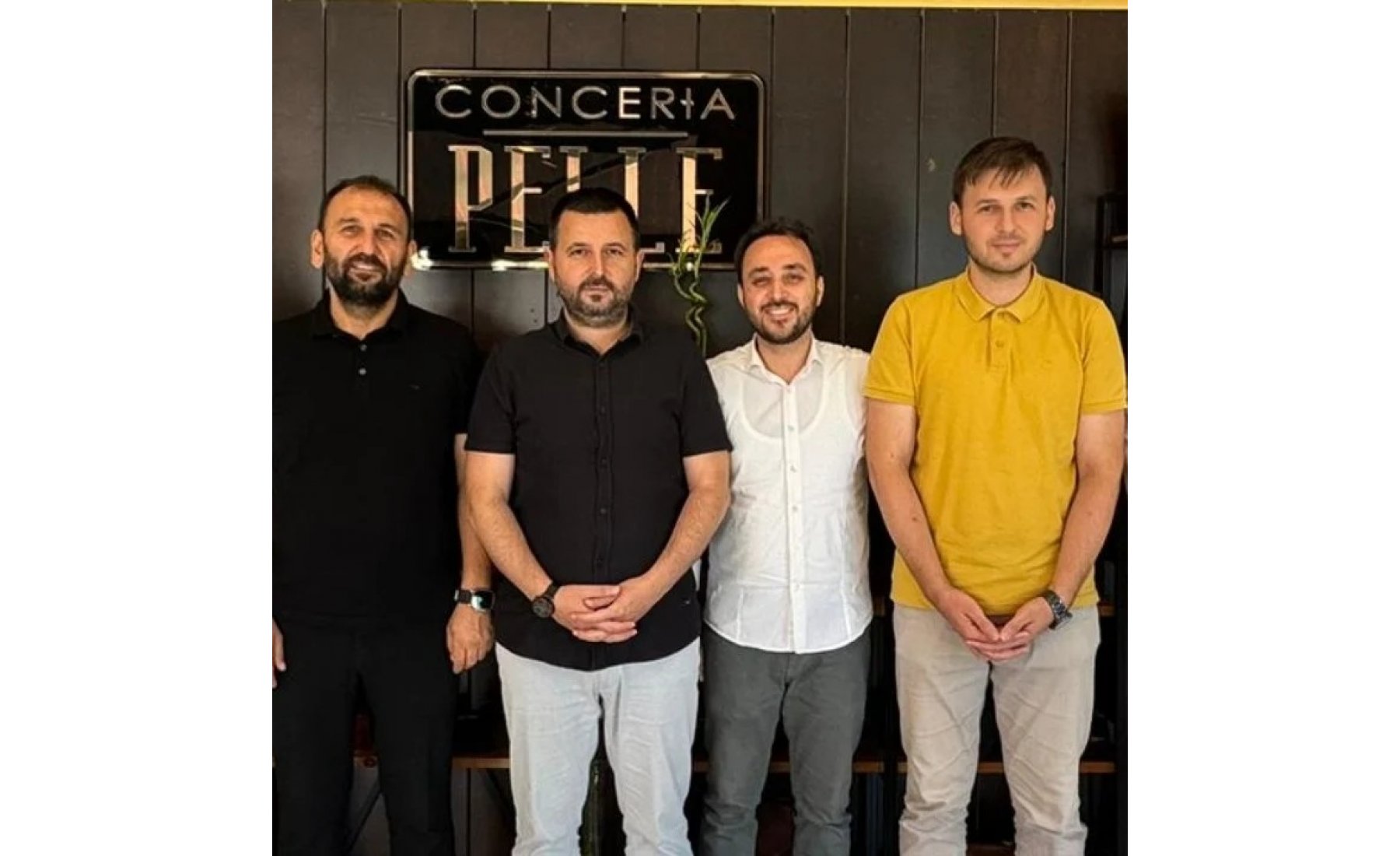 Başkanımız Sn. Rıdvan Ulusal, Üye İlişkileri Komisyon Başkanı Sn. Uğur Dündar ve Yönetim Kurulu Üyeleri ile birlikte üyemiz Conceria Pelle Deri Ürünleri fi